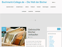 Tablet Screenshot of buchmarkt-college.de